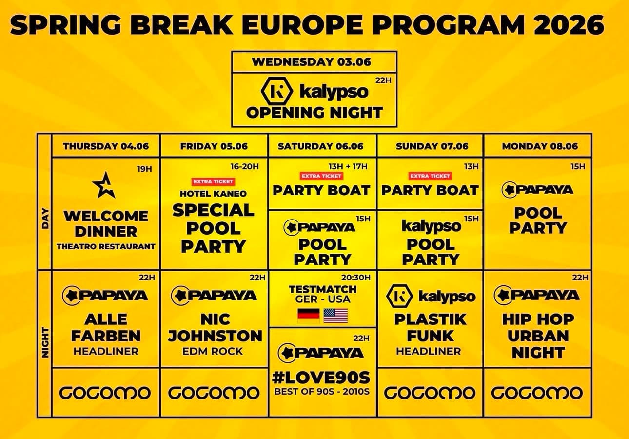 Spring Break Europe 2026: Der Party-Hotspot am Zrće Beach